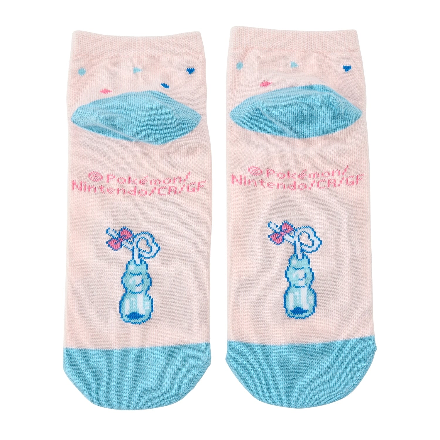 Official Pokemon Center Japan Squirtle socks with turtle shell pattern, sourced from Japan