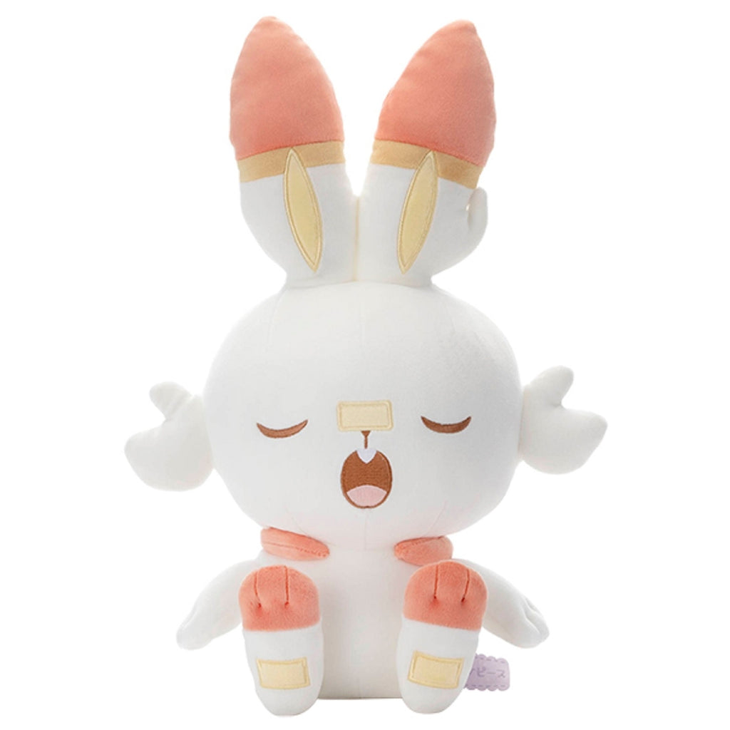 Hibunny plushie good night version with cute facial expression from Japan