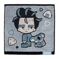 Pokémon Trainers Aoki & Nekkoara guest towel with colorful characters from Japan