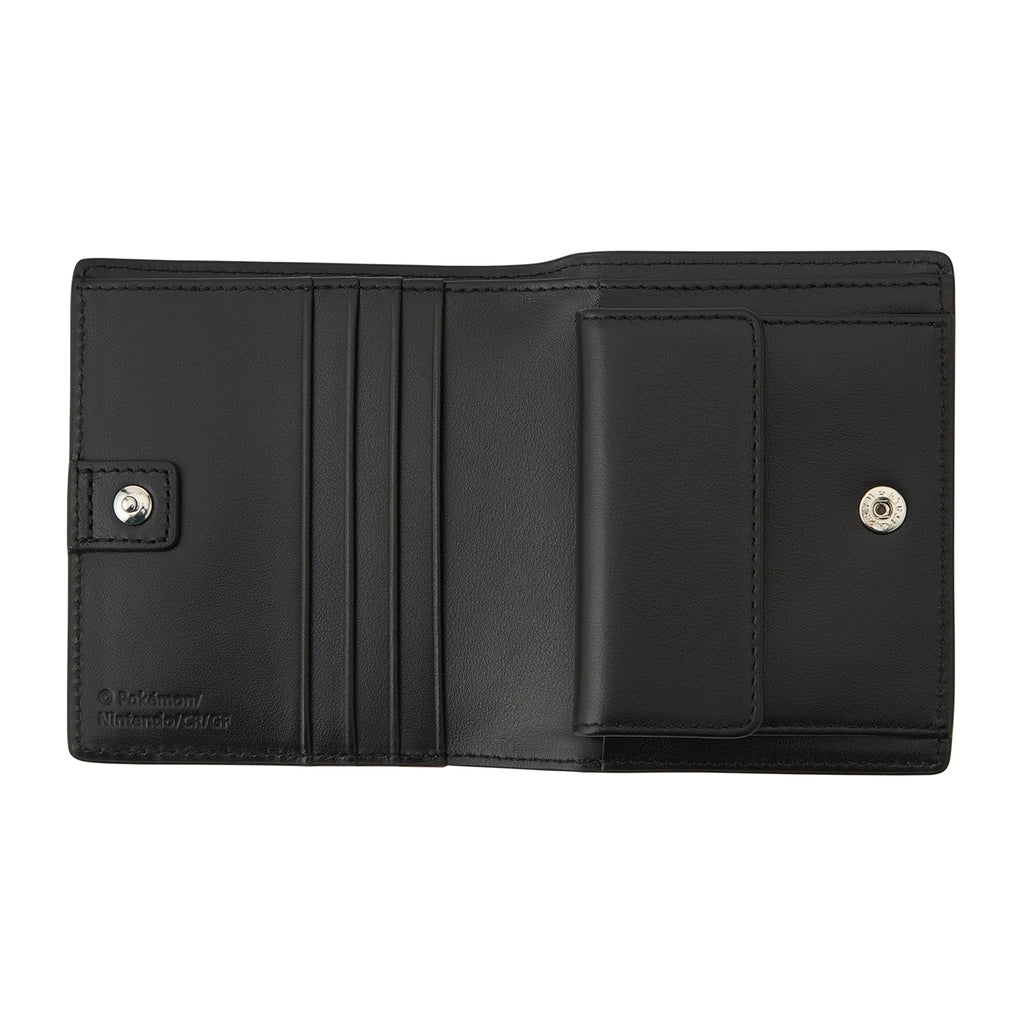 Genuine leather bifold wallet blacky