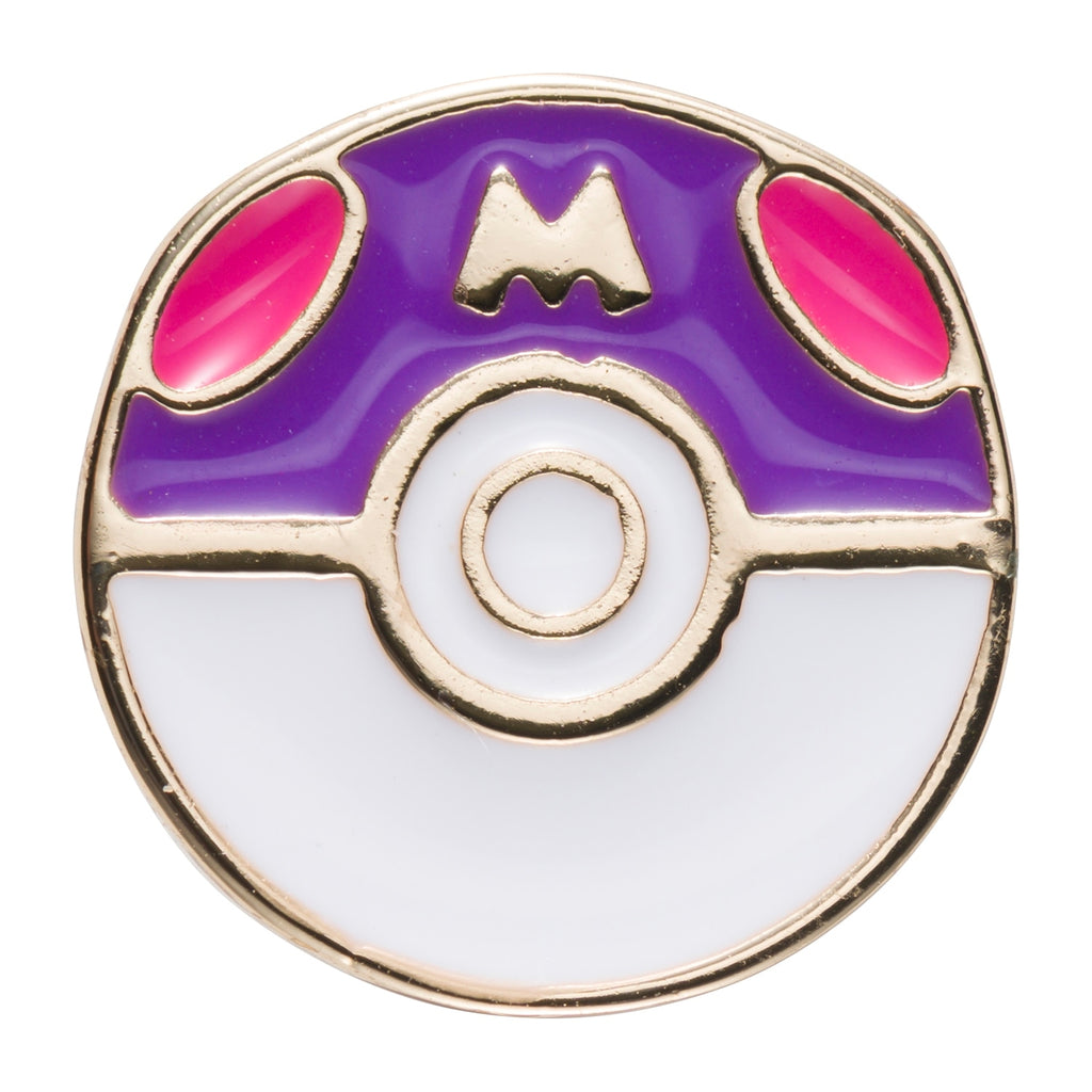 Pokémon Master Ball Earrings with shiny finish from Japan