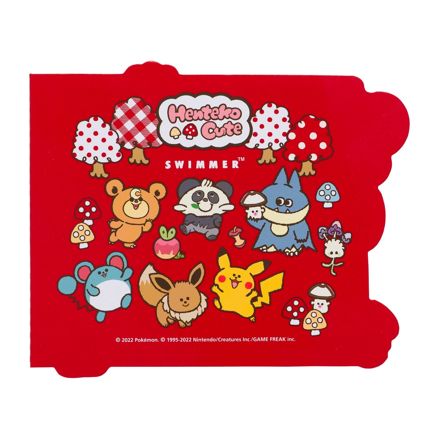 Pokemon SWIMMER memo with cute character visuals from Japan