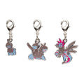 Pokemon National Encyclopedia metal charm #633-#635 from Japan, detailed metal design