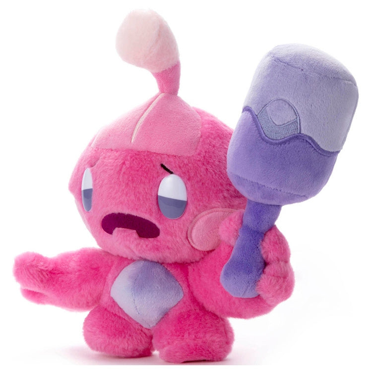 Kanuchan plush toy sitting down with detailed fur texture from Japan
