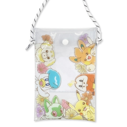 PVC shoulder pouch flower