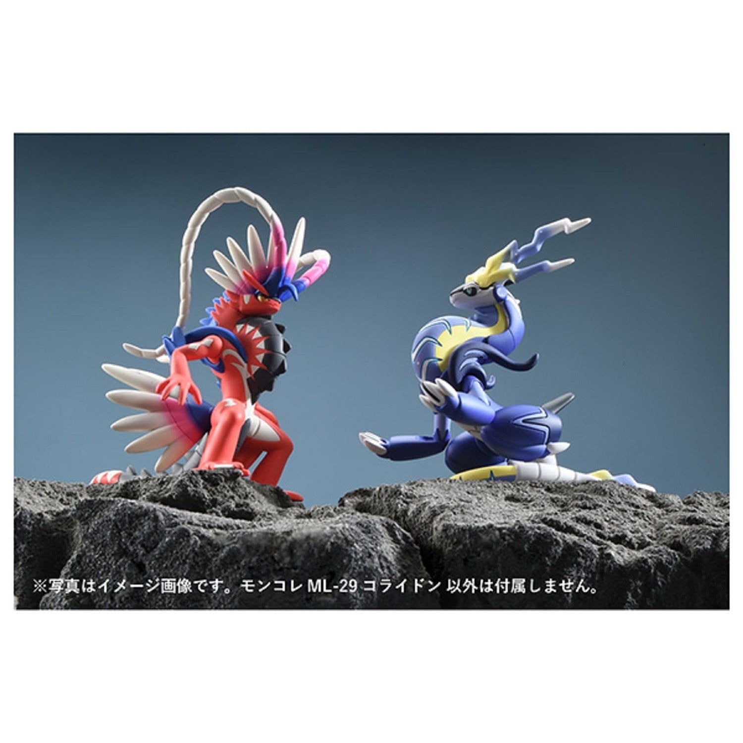Koraidon figure from Pokemon Monster Collection, Japanese import with authentic packaging
