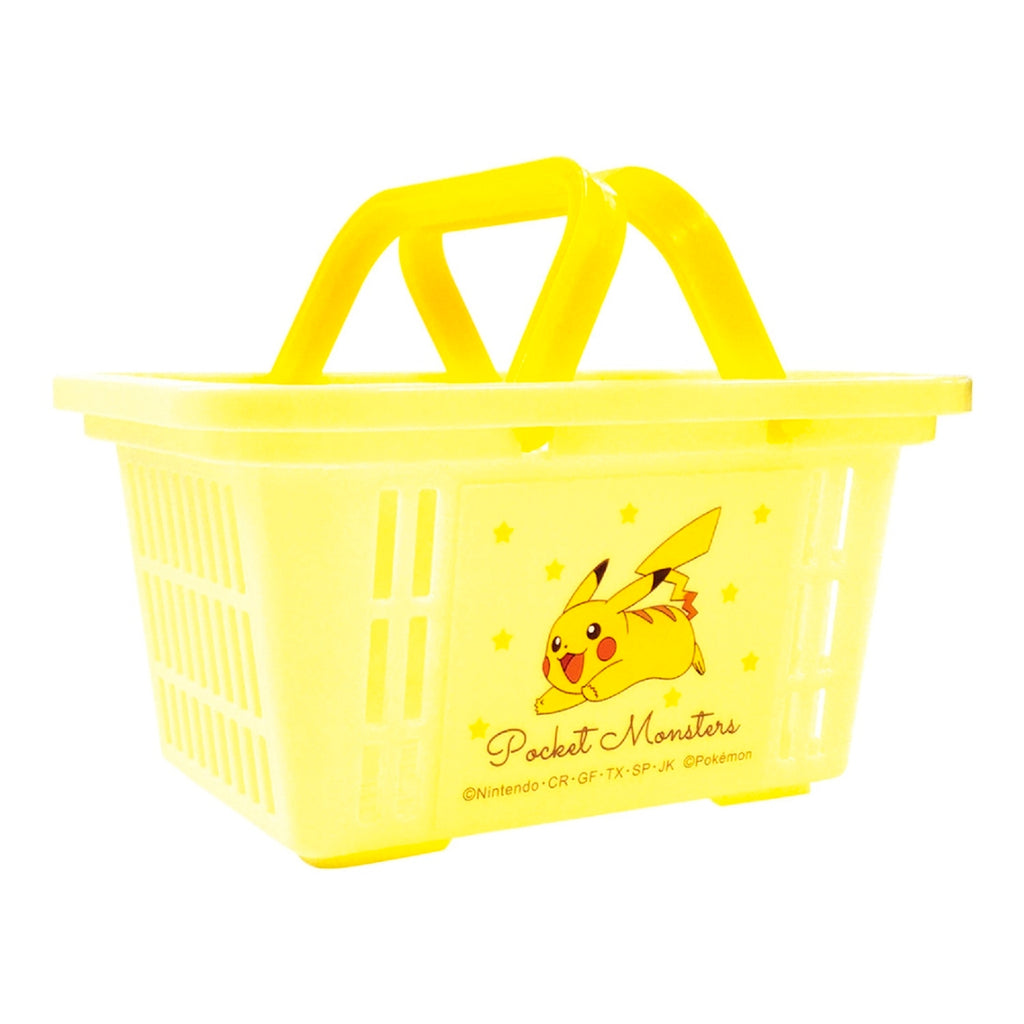 Close-up of Pikachu in the mini basket, showcasing collector quality from Japan