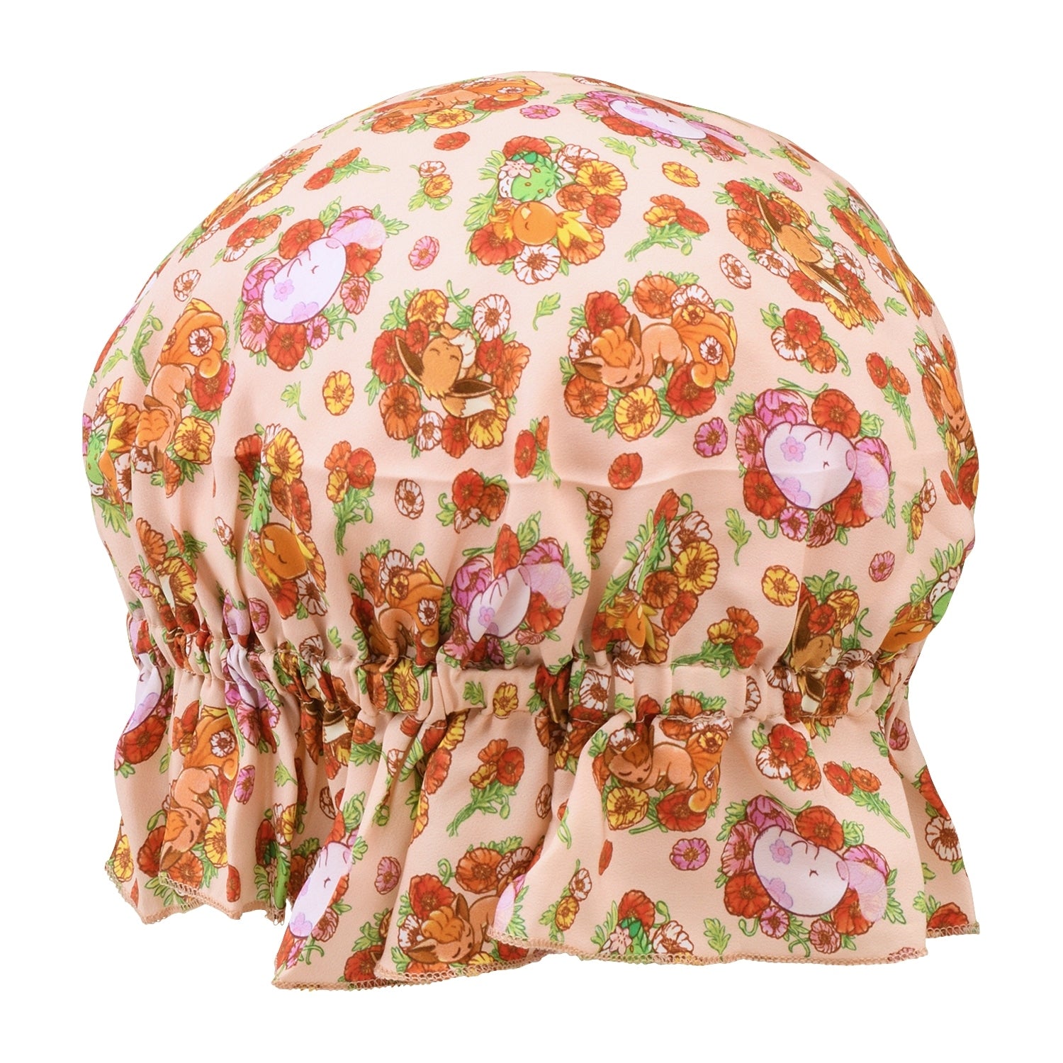 Silk nightcap Fleur de Coquelicot