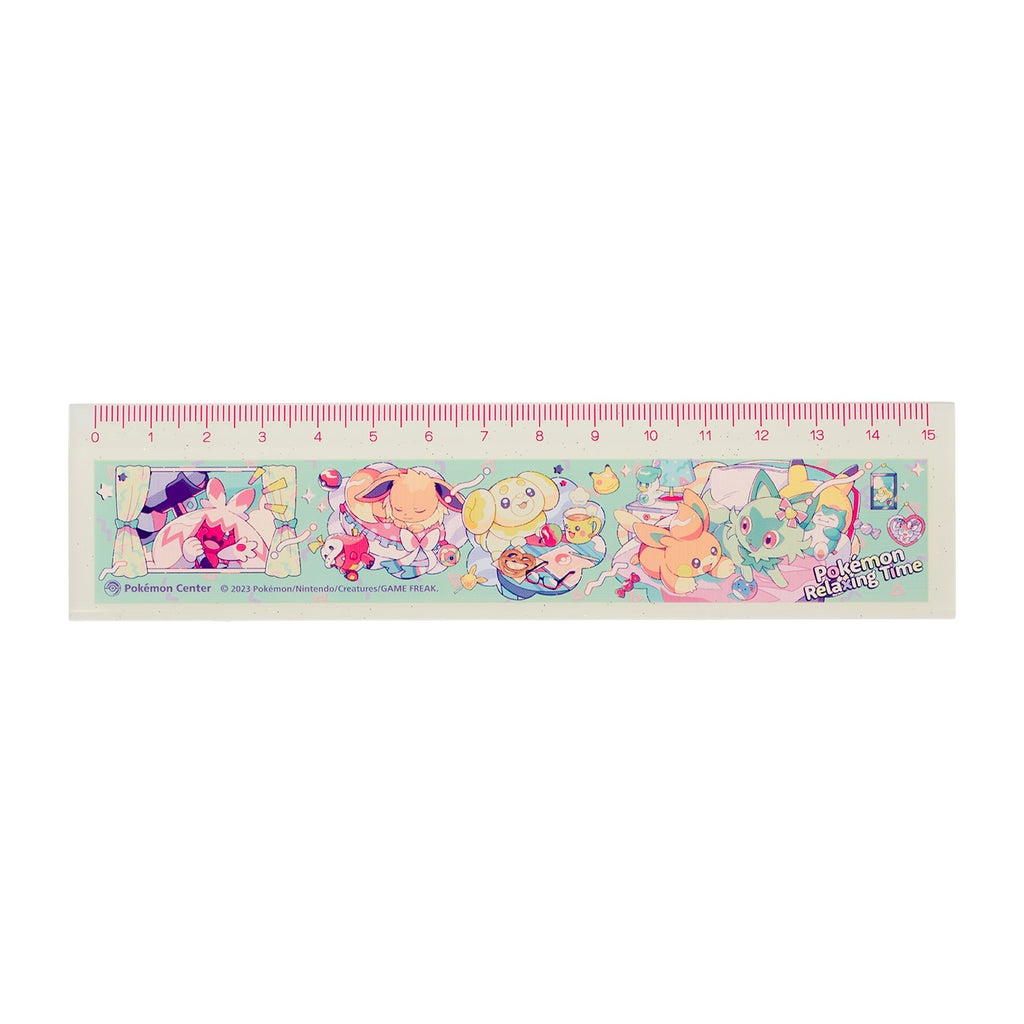 Pokémon Relaxing Time Ruler from Japan, featuring colorful characters
