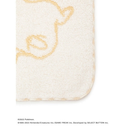 Authentic Japanese Pokemon hand towel with gelato pique design and yellow color