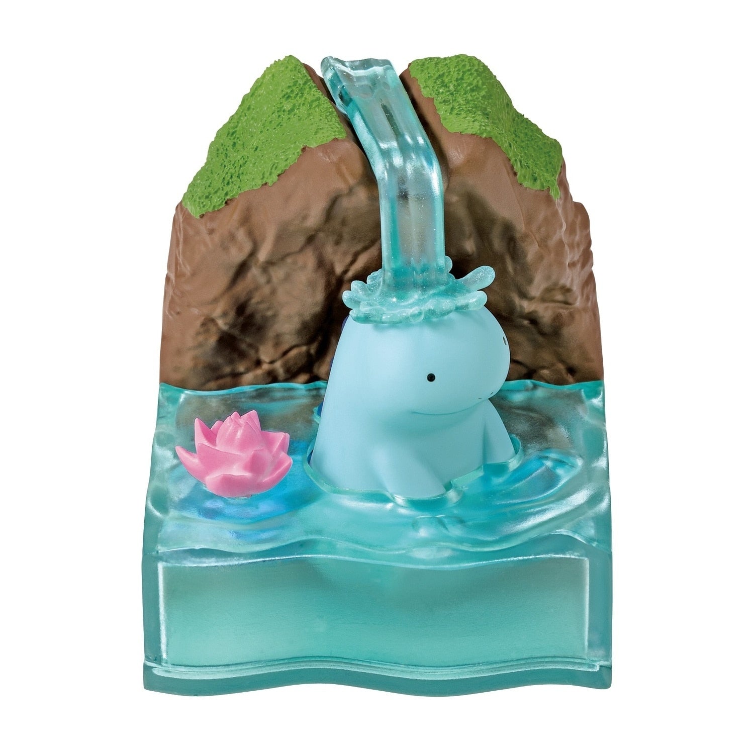 Back view of Pokemon World 2 Shinpi Fountain figure, showcasing Japanese craftsmanship
