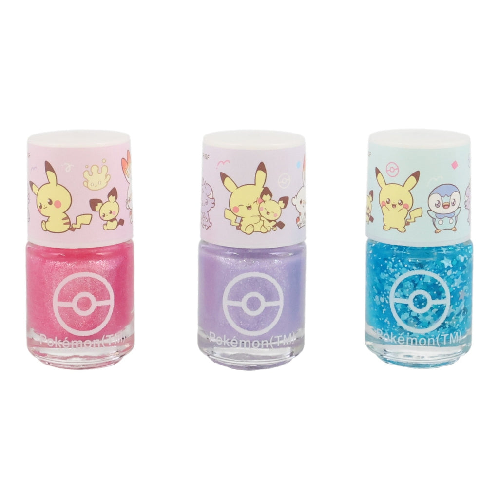 Set of 3 removable nail polish <Pokepiece PL>