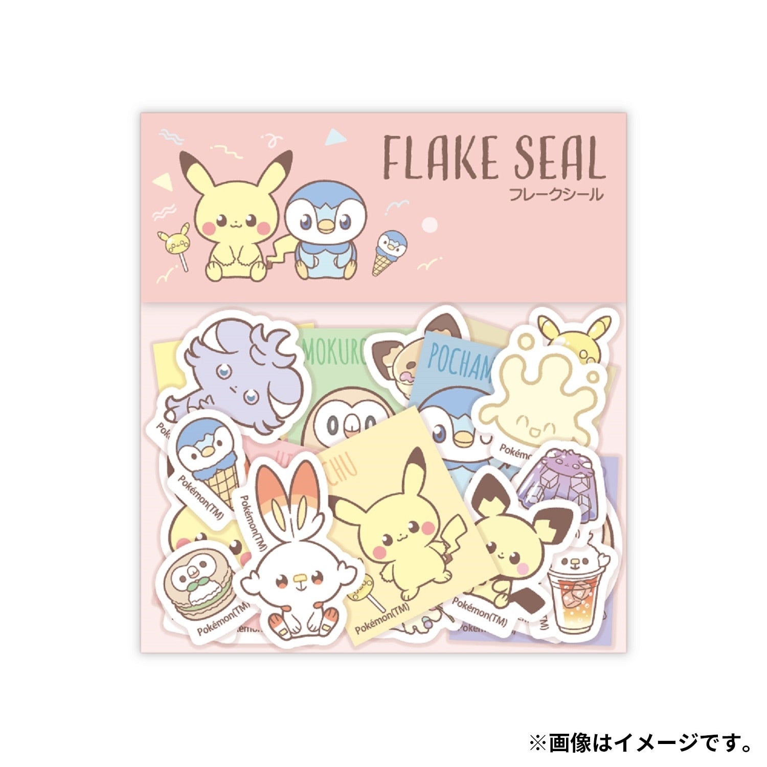 Flake Seal B Poke Piece sticker from Japan, featuring Pokemon character