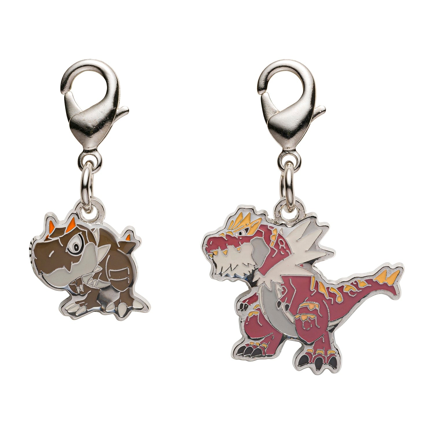 National Encyclopedia Metal Charm 696/697 from Japan, featuring a detailed metal design