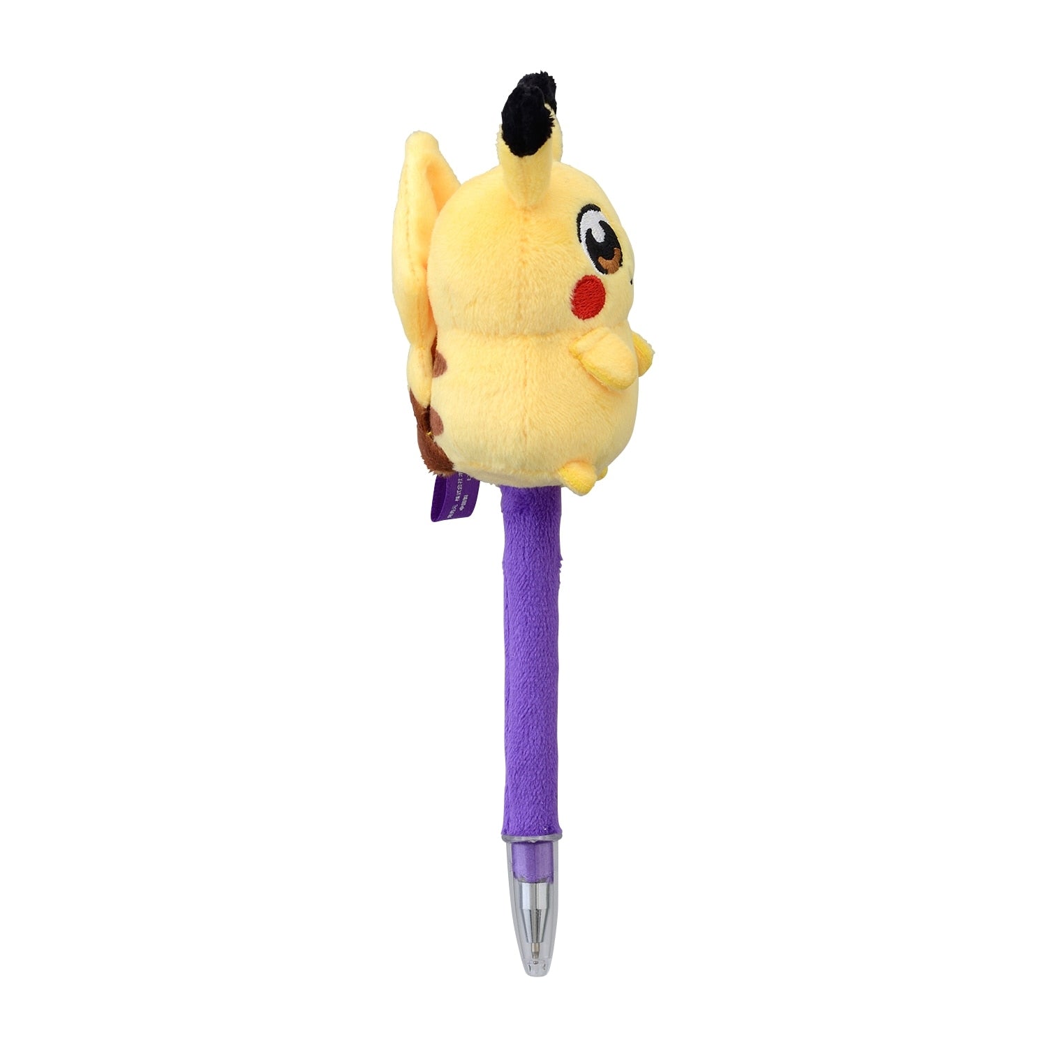 Authentic Japanese Pikachu plush pen, soft polyester fill and detailed markings