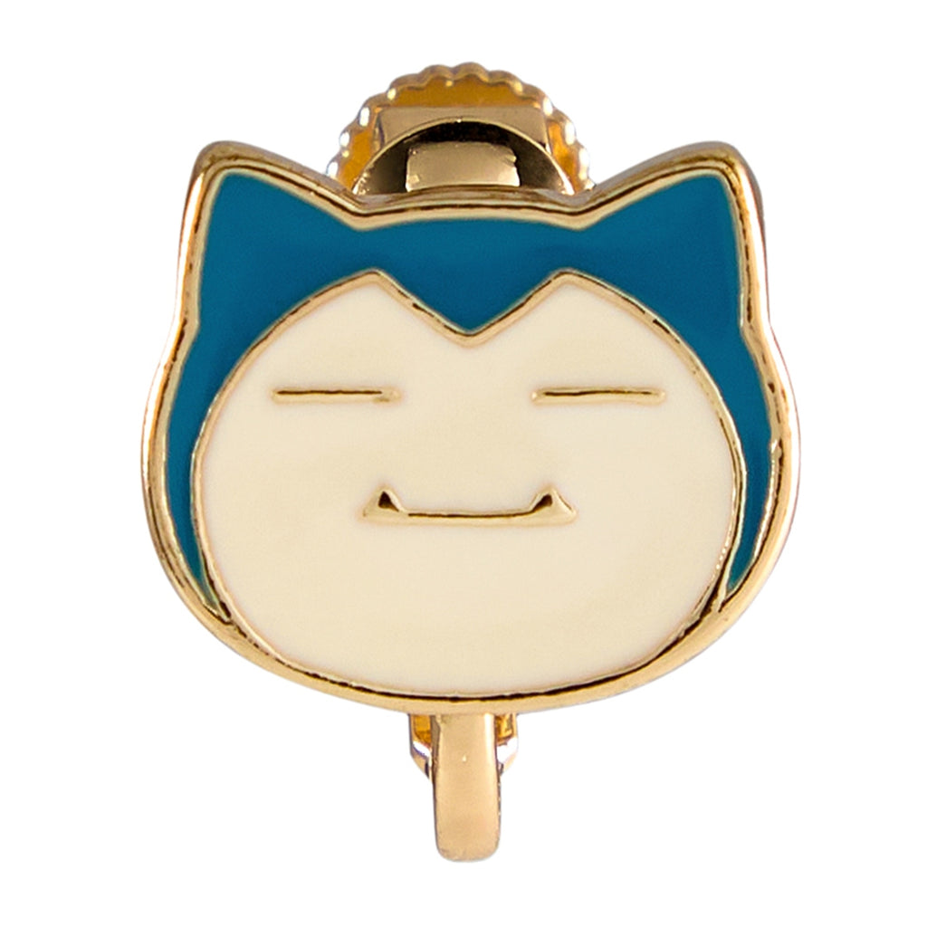 Pokémon Snorlax earrings with cute sleeping design from Japan