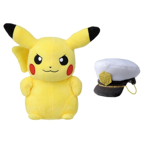 Authentic Pokemon Captain Pikachu plushie, Japan exclusive packaging