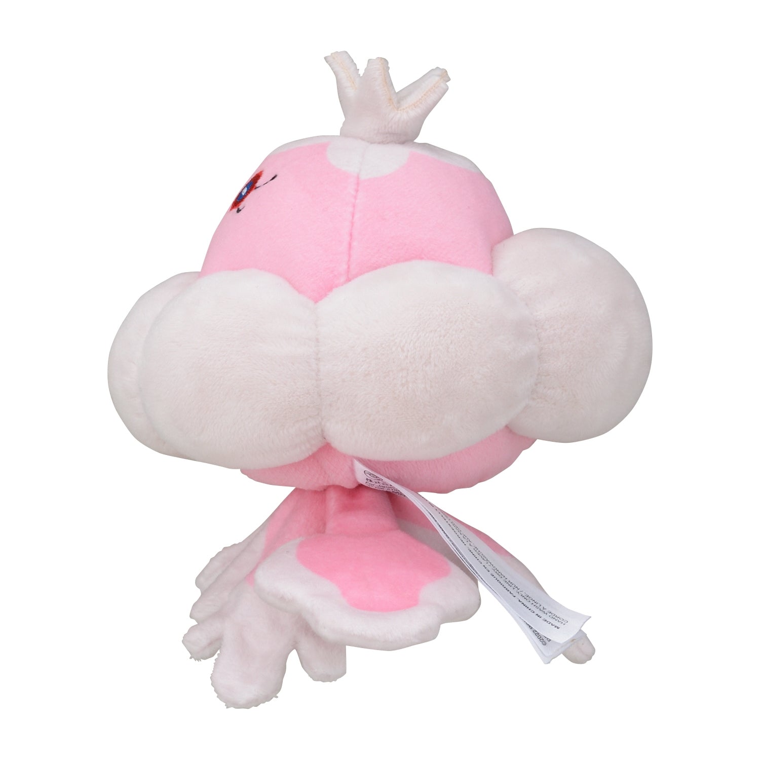Pokémon Brungel female plush toy, side view, made in Japan