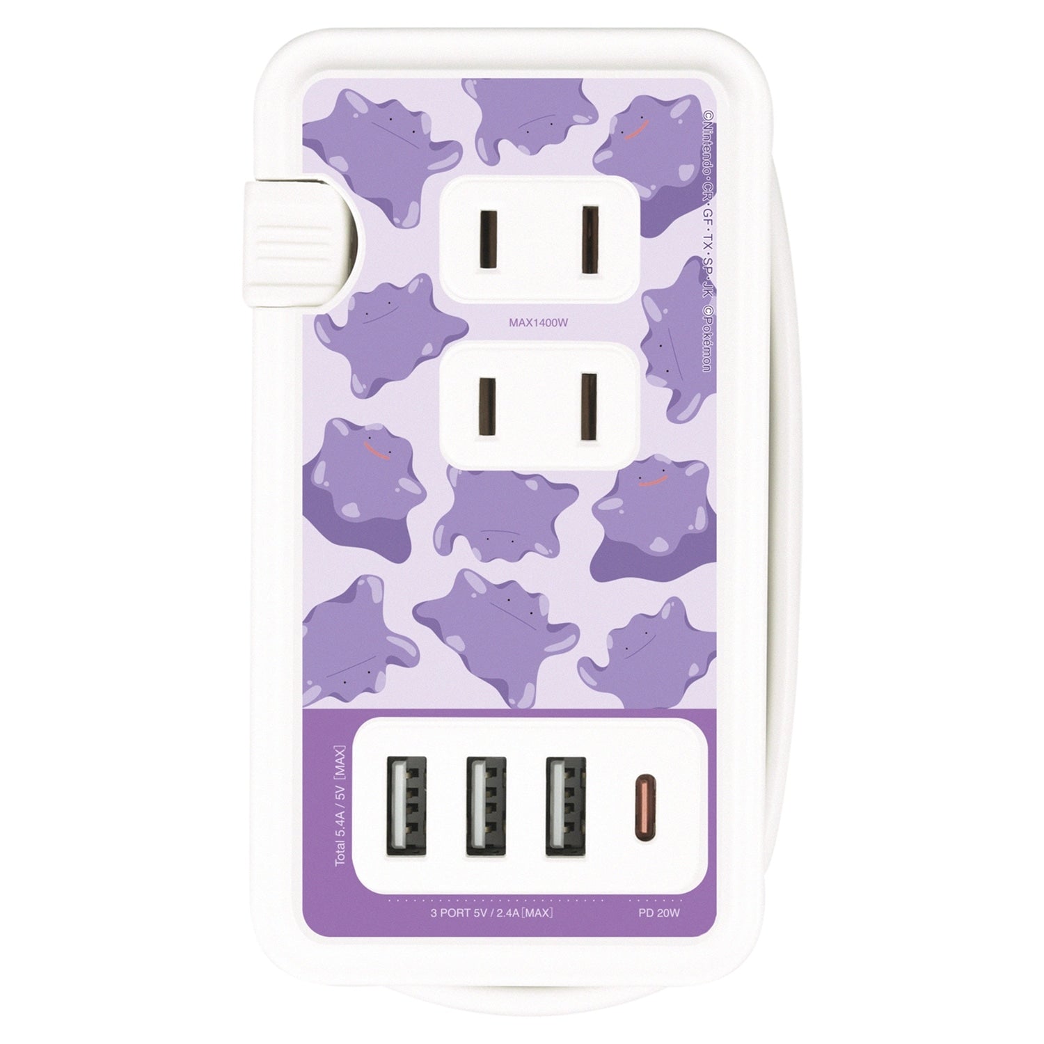 AC tap Metamon with USB/USB Type-C