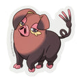 Pokemon Sticker Perfuton from Japan, featuring Oinkologne with colorful details