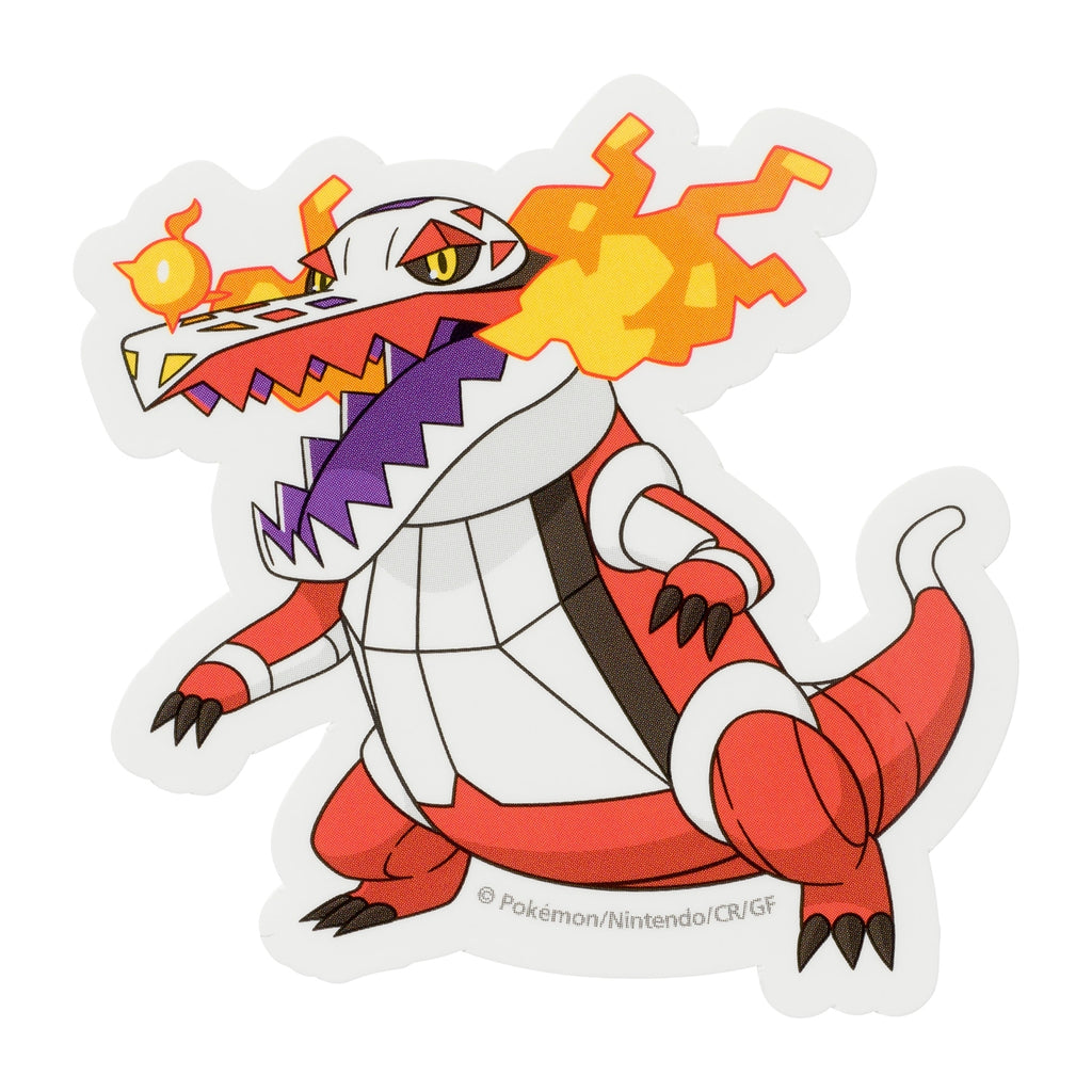 Skeledirge Pokemon sticker from Japan, featuring the Singer Pokemon in a vibrant design