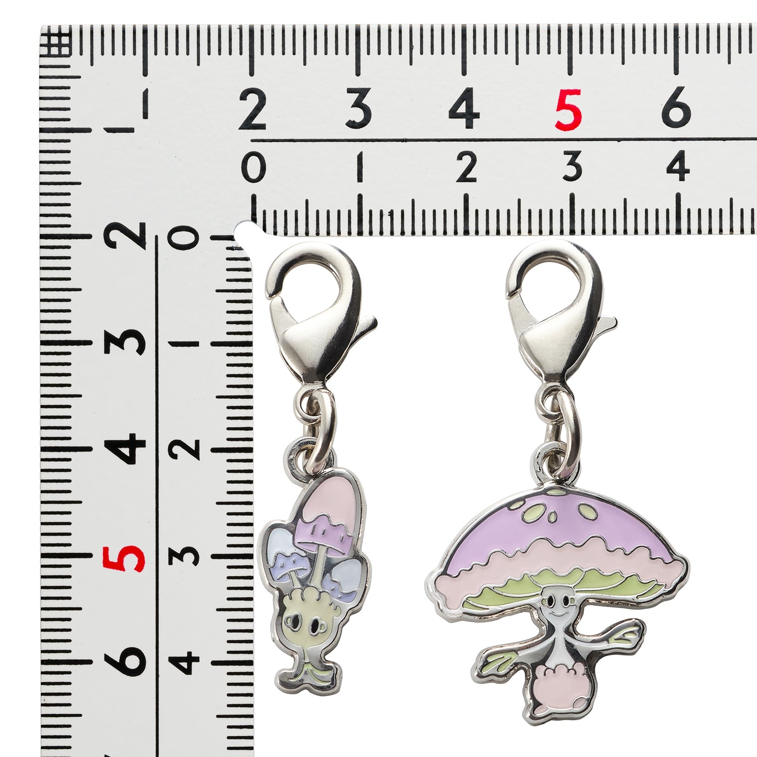 Pokemon Metal Charm 755/756 Japan, officially licensed collectible item with intricate details