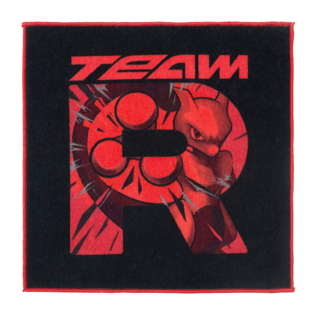 Team Rocket Mewtwo hand towel from Japan, featuring Mewtwo's iconic pose
