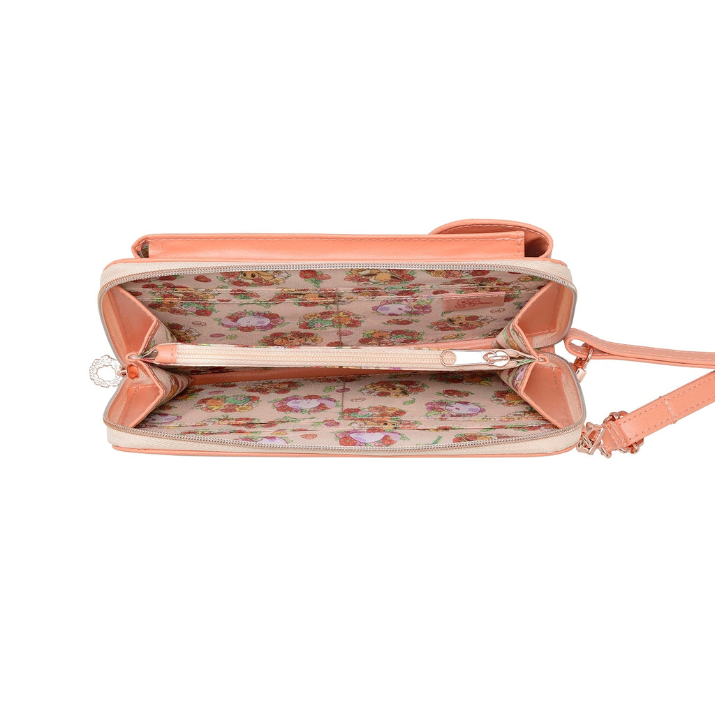 Smartphone shoulder with wallet function Fleur de Coquelicott
