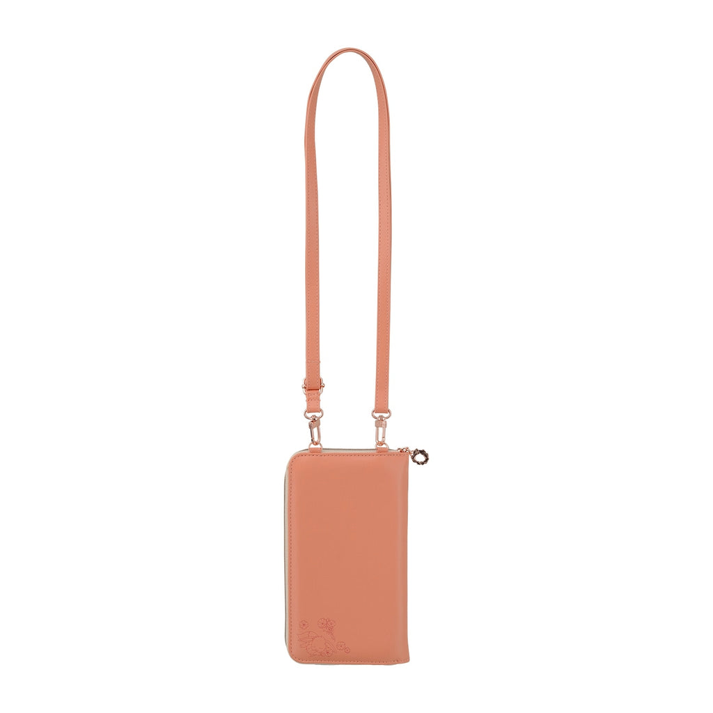 Smartphone shoulder with wallet function Fleur de Coquelicott