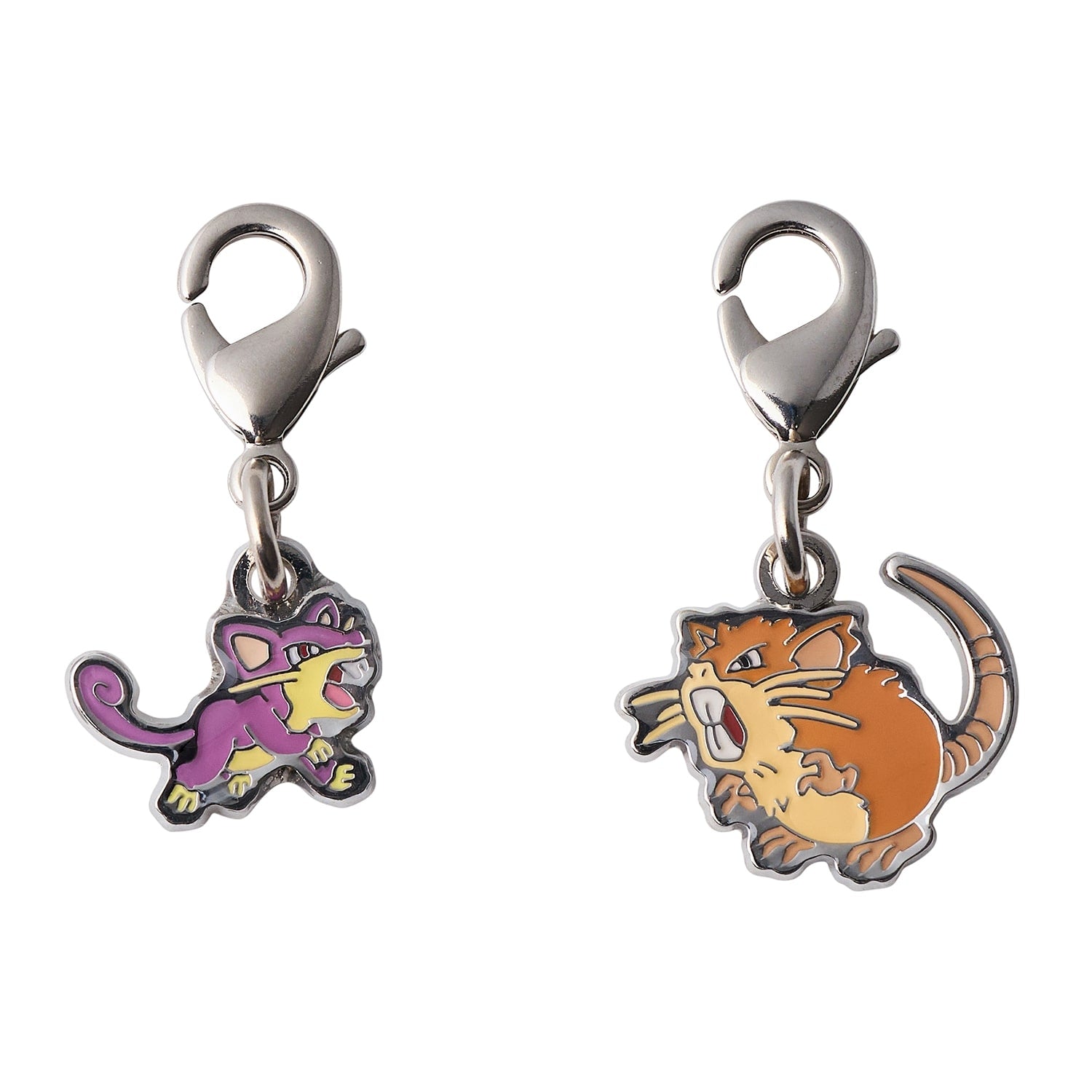 National Encyclopedia Metal Charm 019/020 from Japan, featuring detailed Pokemon character design