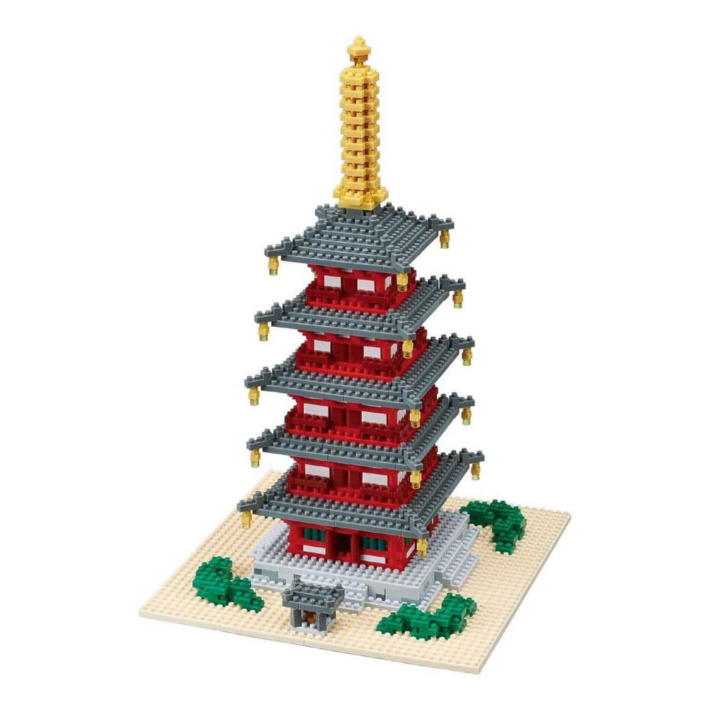 Nanoblock Five-storied Pagoda Deluxe Edition