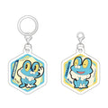 Keromatsu Acrylic Marker Charm Set Vol.3 with Froakie, a water-type Pokemon, from Japan
