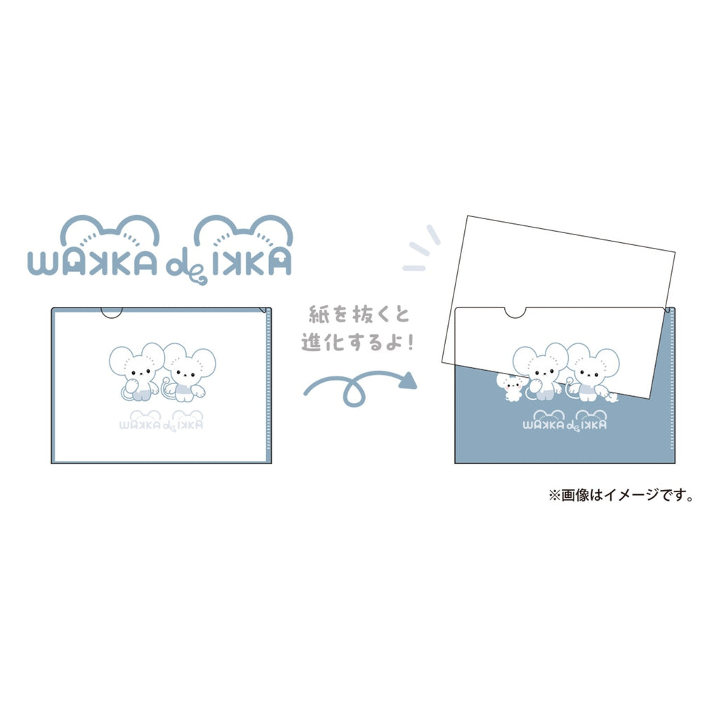 A4 clear file set of 2 WAKKA de IKKA