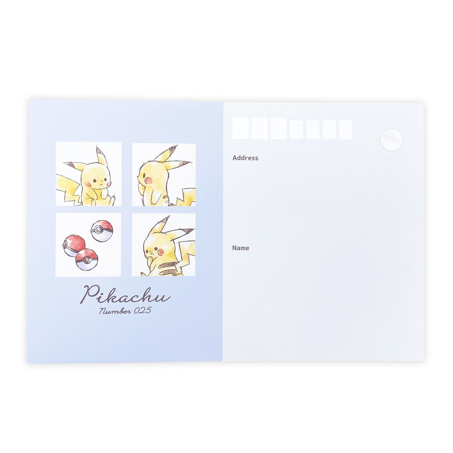 Die-cut letter “Pikachu number025” Pikachu Komawari