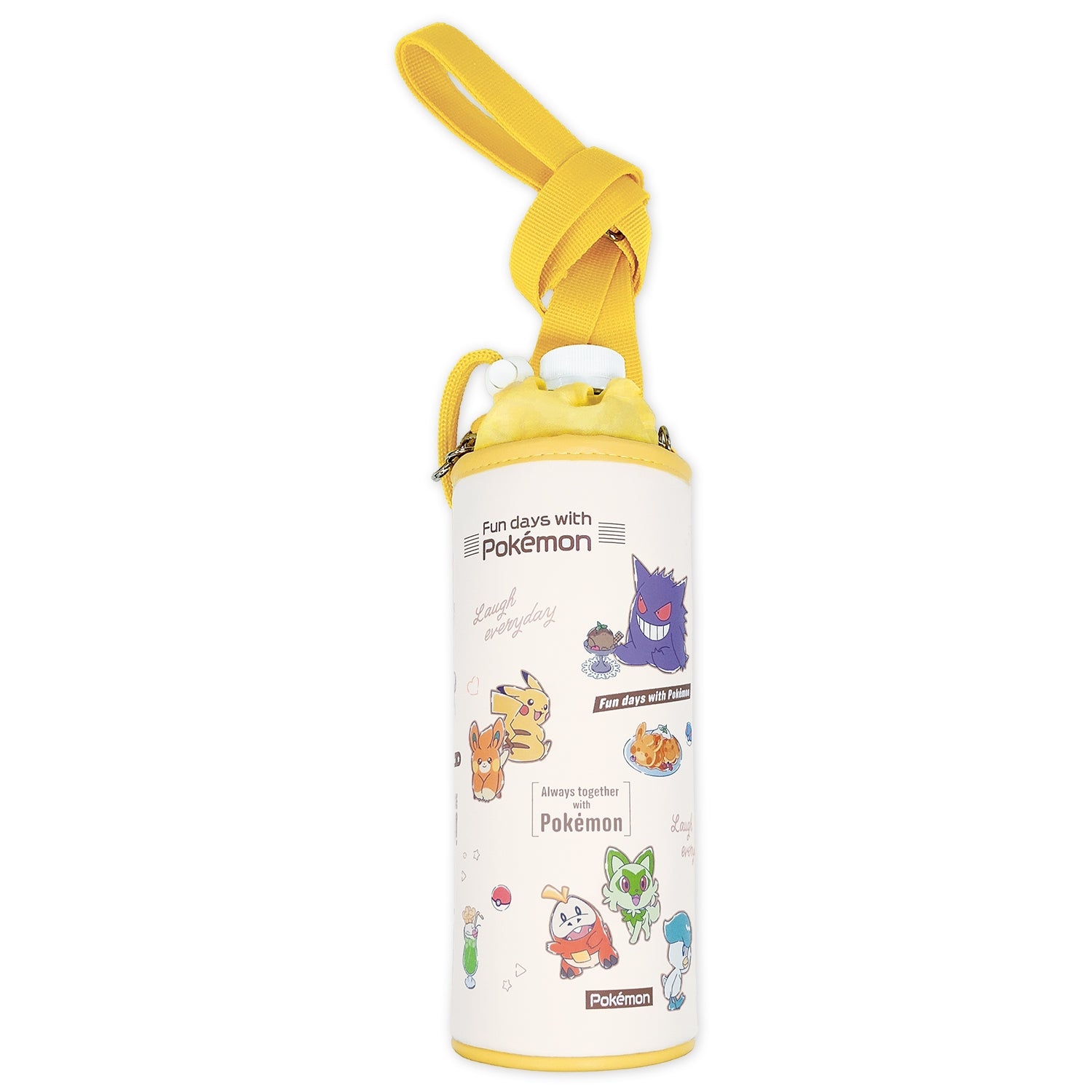 Pokemon Bottle Case with cafe logo alignment from Japan, featuring official character design