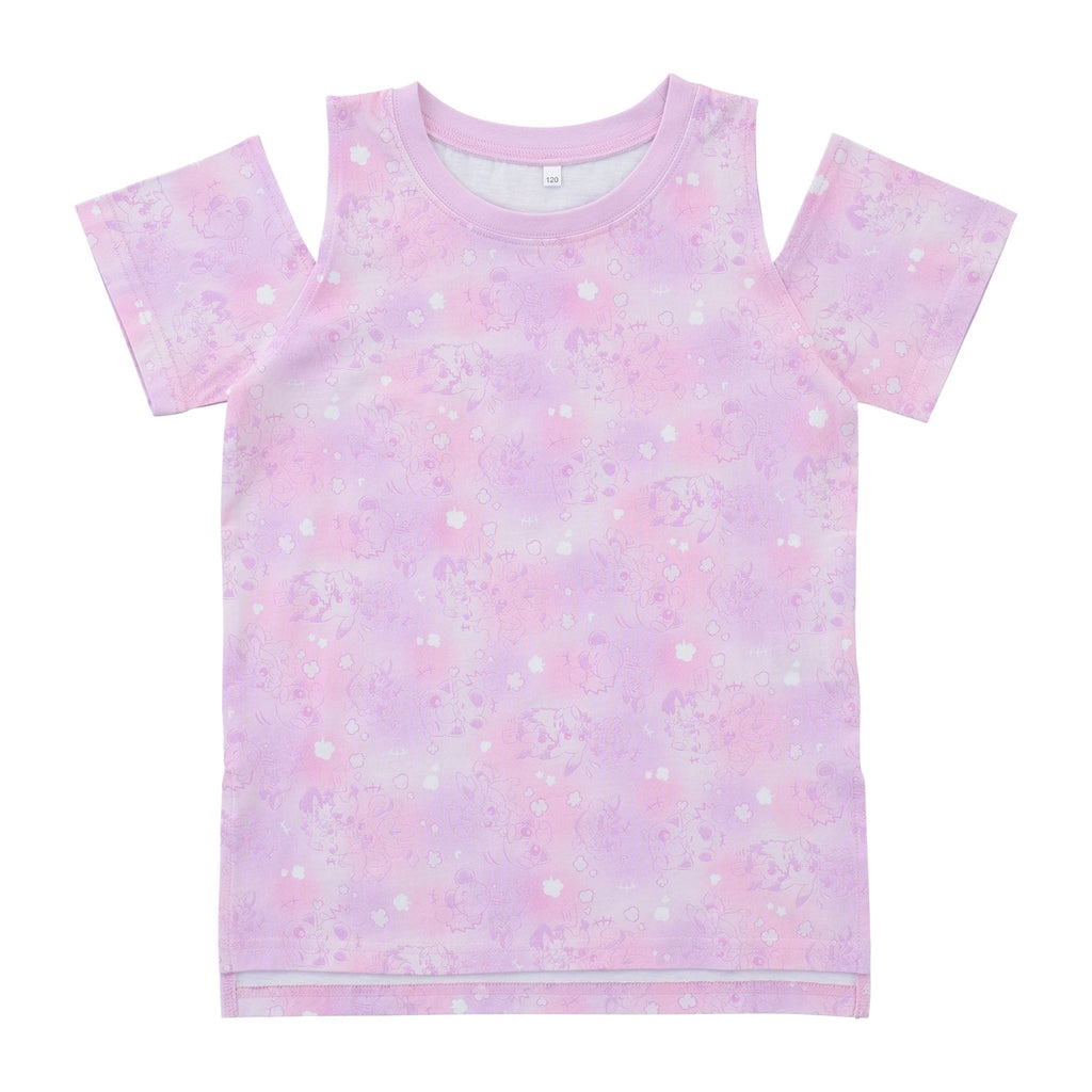 Open shoulder T-shirt Play Rough! Allover pattern 120/140