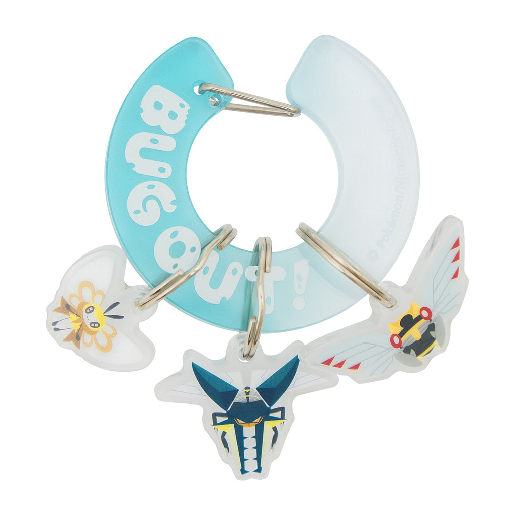 Official Pokemon Center Japan licensed BUG OUT! carabiner, sourced directly from Japan