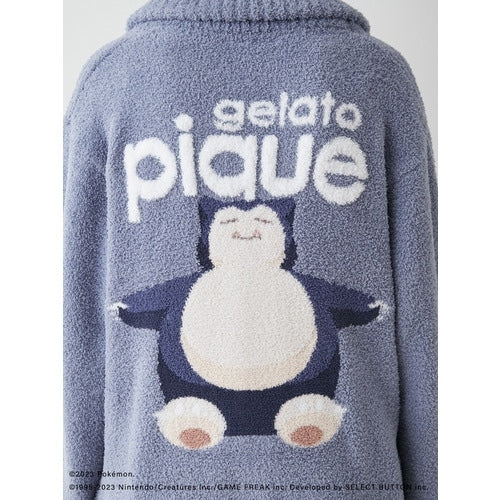 [gelato pique] [Unisex] Baby moco jacquard shawl cardigan navy S-M/M-L