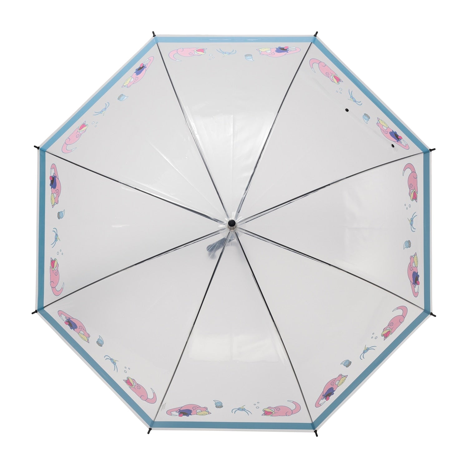 Close-up of Slowpoke's face on the vinyl umbrella, sourced from Japan