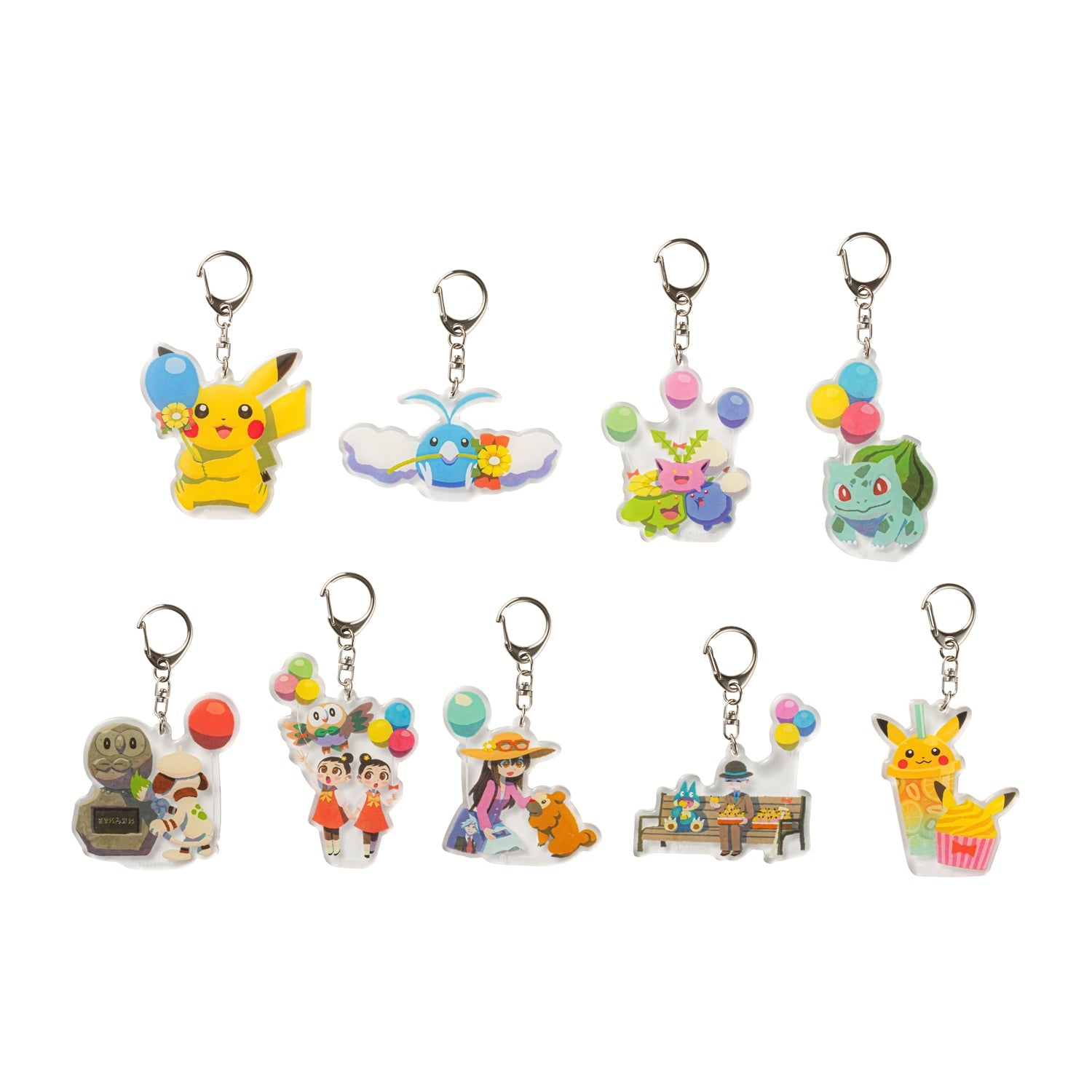 Acrylic key chain collection Mega Tokyo R BOX from Japan, featuring official Pokemon character and vibrant colors