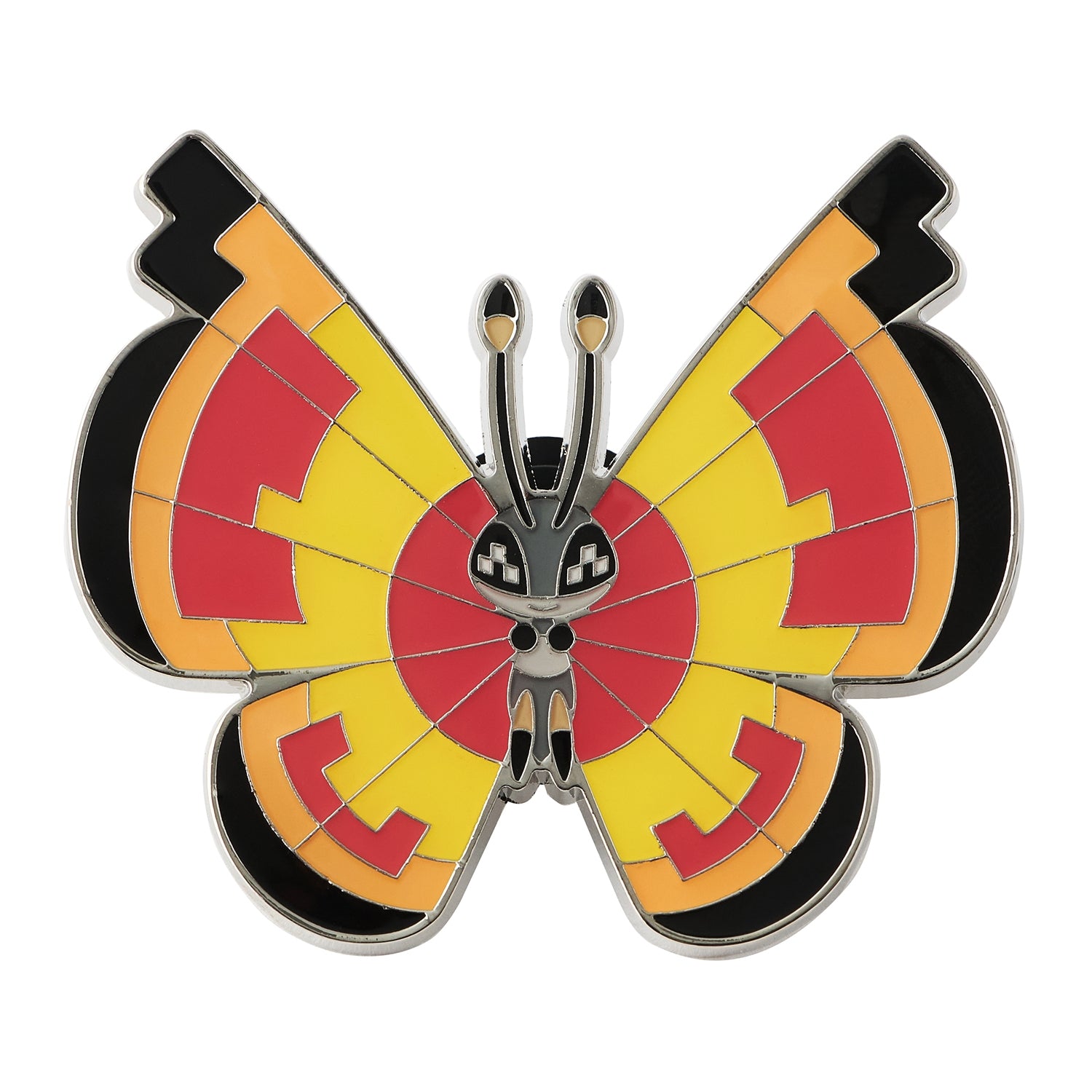 Vivillon pins collection from Japan, featuring enamel pin with Generation 6 Kalos Pokemon design