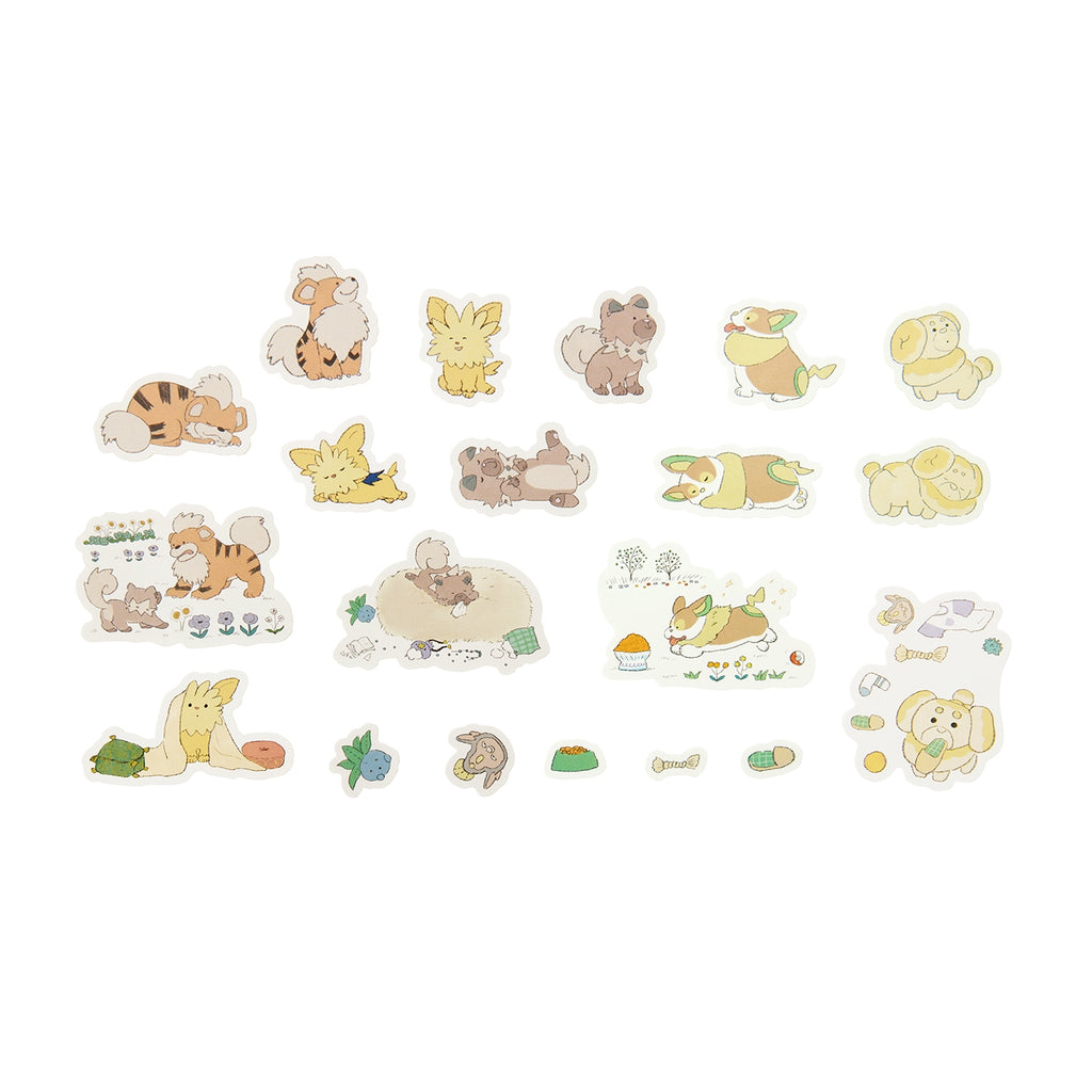 Official Pokemon Center Japan sticker set with various designs from Japan