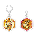 Hikozaru Acrylic Marker Charm set vol.3 from Japan, featuring official Pokemon artwork