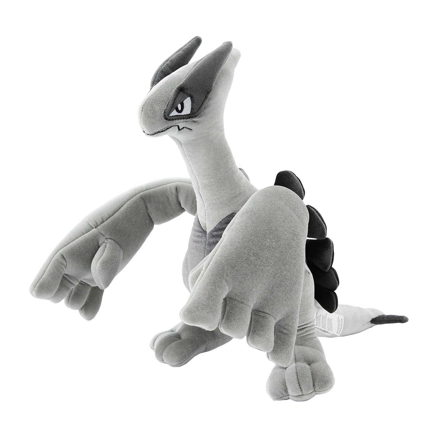 Rare Lugia silver plush toy, side view showcasing soft and cuddly texture from Japan