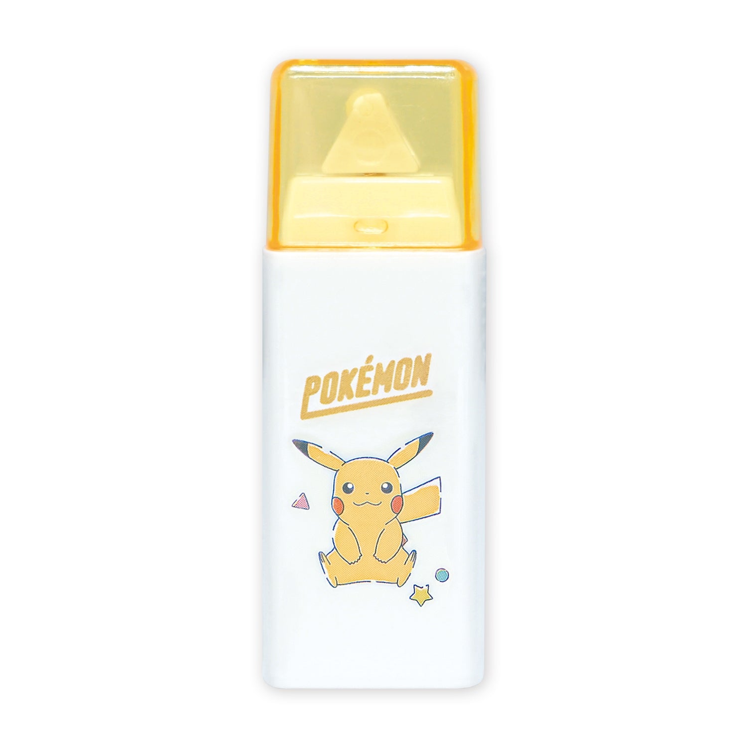 Close-up of Pikachu tape glue, showcasing collector quality and Japanese packaging