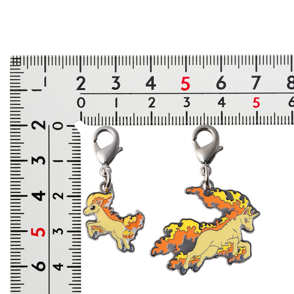 Authentic Pokemon Metal Charm 077/078, collectible item from Japan with intricate design