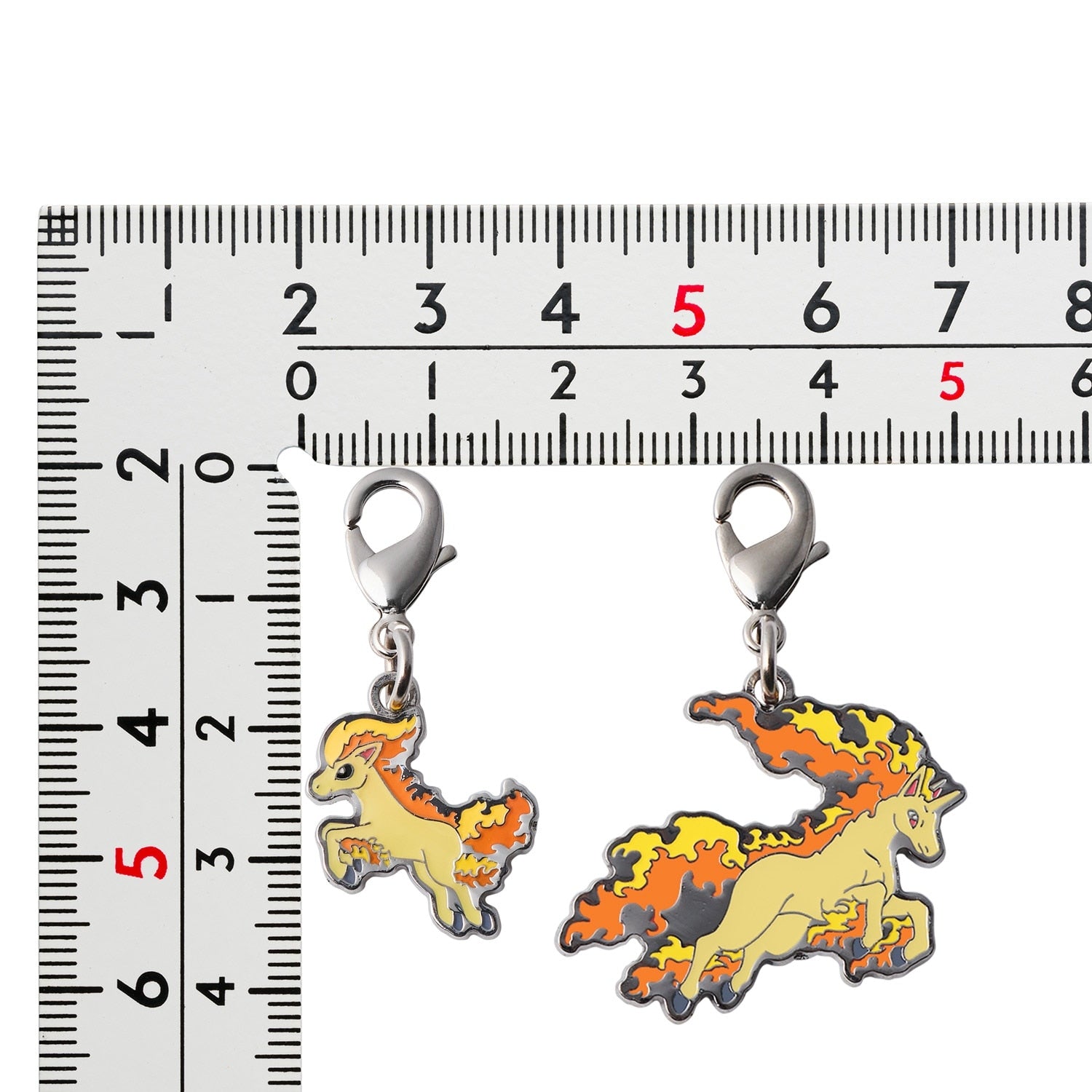 Authentic Pokemon Metal Charm 077/078, collectible item from Japan with intricate design