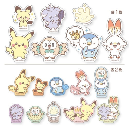 Authentic Pokemon BIG Flake Seal A Poke Piece from Japan featuring Poke Piece character and flake seal pattern