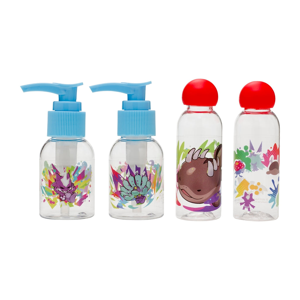 Clear pouch & travel bottle set Moudoku Kiken
