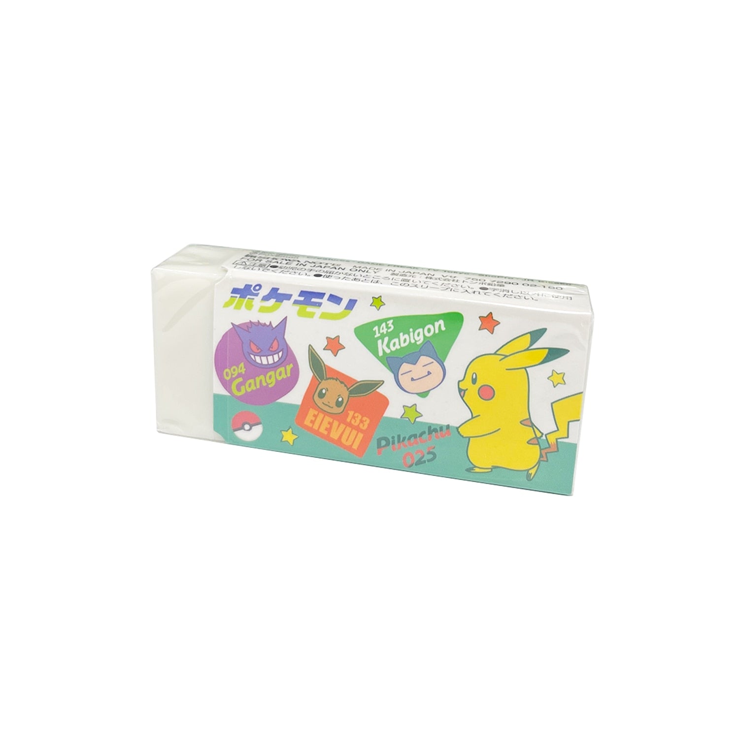 Mono Eraser Colorful Art from Japan, featuring vibrant Pokemon characters